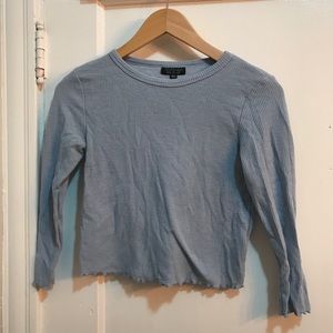 Top shop waffle crop tee